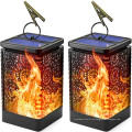 Dancing Flame Impermeable al aire libre Solar Garden Hanging Light